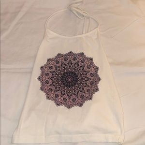 Brandy Melville Mandala Sachi Halter Crop Top